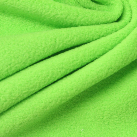 100% Polyester Fleece Fabric, 150 gsm, 155 cm — Green