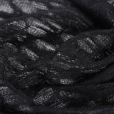 Black Openwork Pointelle Knit, Polyester — photo 2