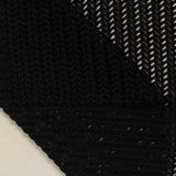 Black Herringbone Scuba Knit, Nylon-Spandex — photo 2