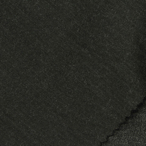 Dark Grey Marl Interlock Knit, Poly-Viscose, 225 gsm