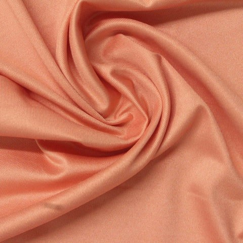 Polyester Stretch Milk Silk Knit Fabric, 155 gsm, 165 cm — Orange