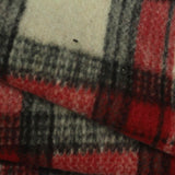Red Plaid Woven, Poly-Acrylic — photo 2