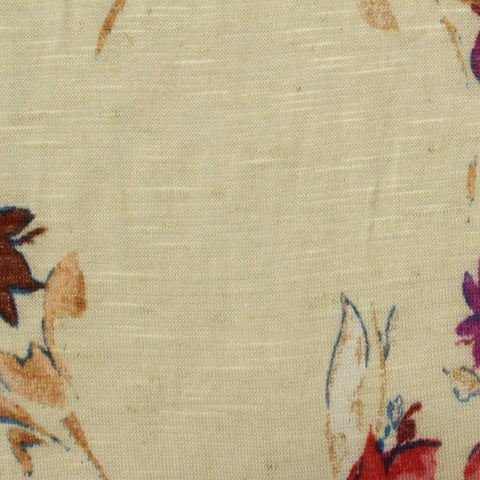 Pink Floral Knit, Viscose, 123 gsm