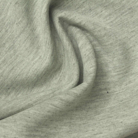 Light Grey Marl Scuba Knit, Poly-Viscose, 280 gsm, 170 cm, ref EF-272526