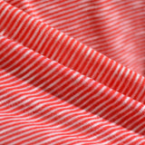 Red Horizontal-Stripe Knit, Viscose-Poly — photo 2