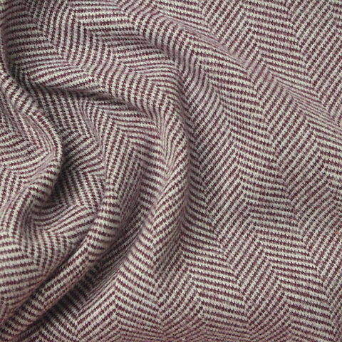 Burgundy Herringbone Knit, Polyester