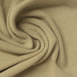 Viscose Stretch Rib Knit Fabric, 380 gsm, 108 cm — Khaki — photo 2
