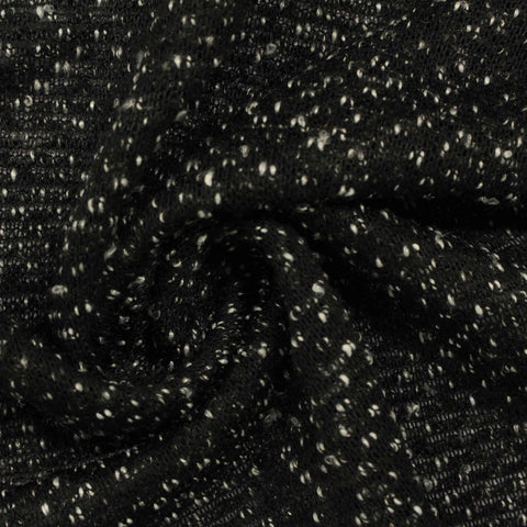 Black Marl French Terry, Poly-Acrylic
