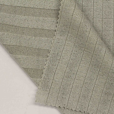 Polyester Stretch Rib Knit Fabric, 210 gsm, 160 cm — Khaki, ref EF-211028