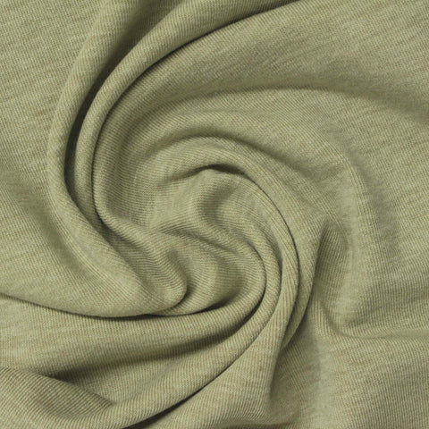 Tencel Lyocell Acrylic Blend Stretch Rib Knit Fabric, 250 gsm, 160 cm — Khaki, ref EF-270688