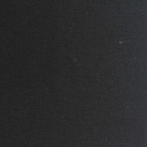 Tencel Lyocell Stretch Rib Knit Fabric, 200 gsm, 160 cm — Black