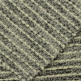 Cream Textured-Stripe Chunky Knit, Poly-Cotton — photo 2