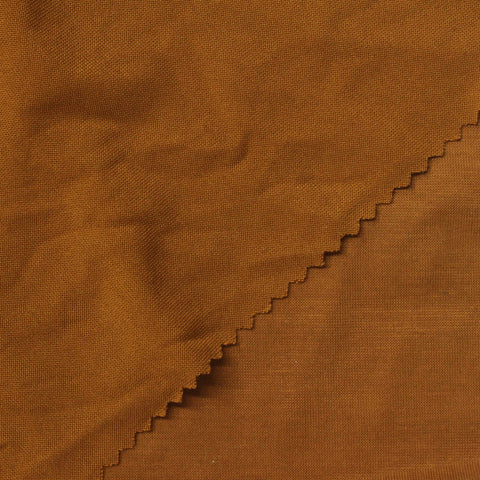 Washed Modal Polyester Stretch Jersey Knit Fabric, 240 gsm, 165 cm — Brown