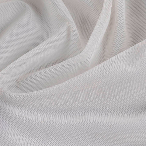 Polyester Stretch Mesh Fabric, 90 gsm, 170 cm — Grey