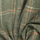 Grey-Green Plaid Jacquard, Poly-Viscose — photo 2