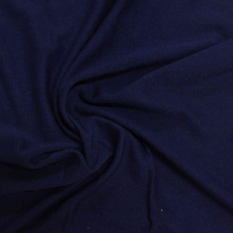 Viscose Stretch Jersey Knit Fabric, 165 gsm, 154 cm — Navy