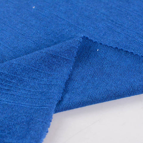 Blue Marl Jersey Knit, Viscose-Acrylic