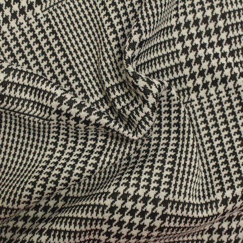 Black Plaid Jacquard, Polyester, 245 gsm