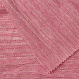 Pink Horizontal-Stripe Jersey Knit, Cotton-Poly — photo 2