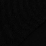Polyester Cotton French Terry Fabric, 210 gsm, 170 cm — Black — photo 2