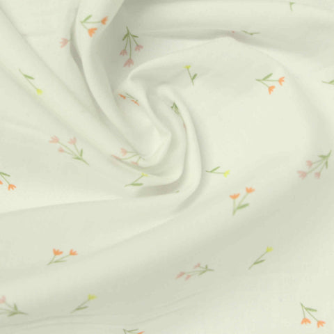 Pink Floral Poplin, Cotton
