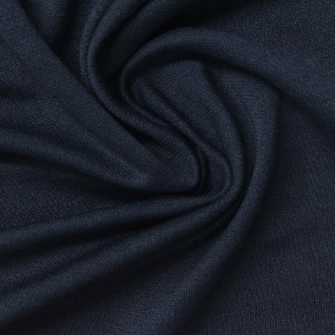 Cotton Nylon Stretch French Terry Fabric, 260 gsm, 145 cm — Navy