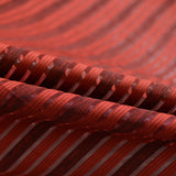 Red Horizontal-Stripe Jacquard, Polyester — photo 2