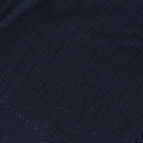Slub Viscose Linen Woven Fabric, 220 gsm, 135 cm — Navy