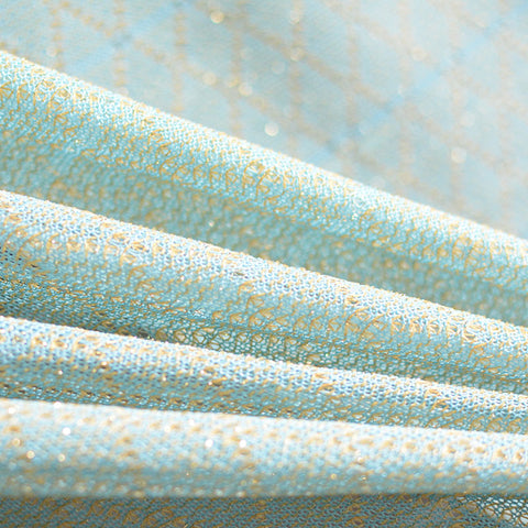 Light Blue Geometric Jacquard
