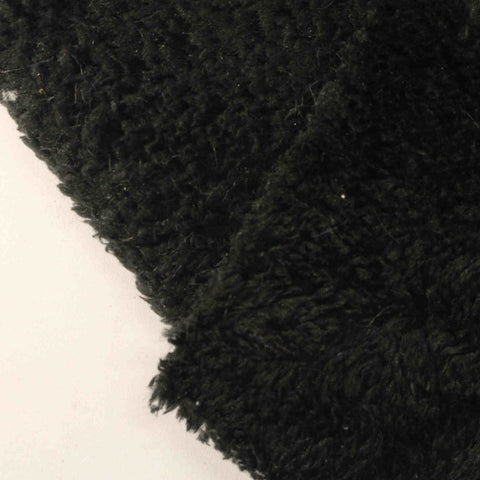 100% Polyester Interlock Knit Fabric, 265 gsm, 147 cm — Black