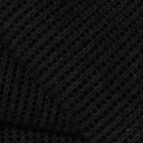 Heather Polyester Cotton Chunky Knit Fabric, 380 gsm, 155 cm — Black