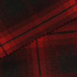Red Plaid Woven, Poly-Viscose — photo 2