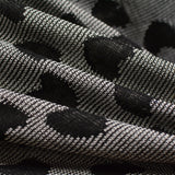 Black Heart Interlock Knit, Polyester — photo 2