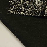 Jacquard Polyester Cotton Stretch Interlock Knit Fabric, 350 gsm, 165 cm — Black — photo 2