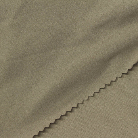 Polyester Stretch Milk Silk Knit Fabric, 170 gsm, 160 cm — Khaki