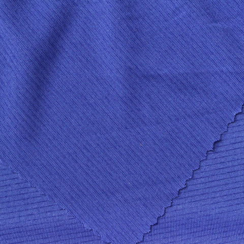 Striped 100% Polyester Jersey Knit Fabric, 180 gsm, 165 cm — Blue