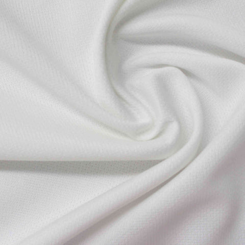 100% Polyester Jersey Knit Fabric, 93 gsm, 160 cm — White