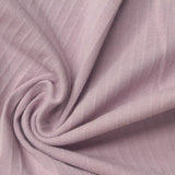 Cotton Stretch Rib Knit Fabric, 218 gsm, 160 cm — Pink — photo 2