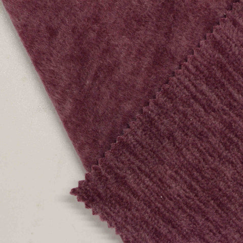 Deep Plum Marl Fleece, Polyester