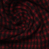 Red Check Knit, Polyester — photo 2
