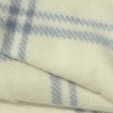 Light Blue Plaid Fleece, Polyester — photo 2