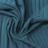 Viscose Stretch Rib Knit Fabric, 300 gsm, 135 cm — Blue — photo 2