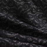 Black Floral Knit, Polyester — photo 2
