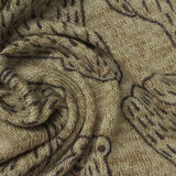 Dark Brown Cartoon-Bear Chunky Knit, Viscose-Poly — photo 2