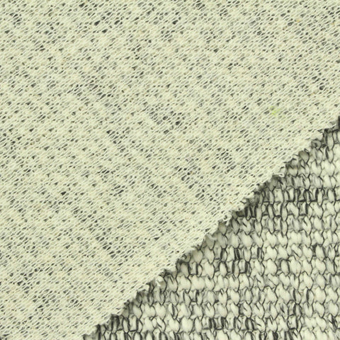 Off-White Fine-Marl Chunky Knit, Poly-Cotton