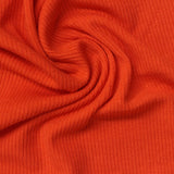 Polyester Viscose Stretch Rib Knit Fabric, 270 gsm, 150 cm — Orange — photo 2