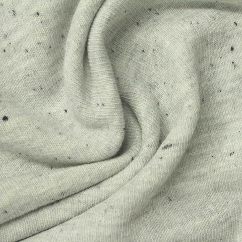 Light Grey Marl French Terry, Cotton-Poly, 316 gsm