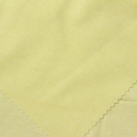 Pale Yellow Rib Knit, Poly-Viscose