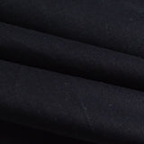 Polyester Cotton Waffle Knit Fabric, 175 gsm — Black — photo 2
