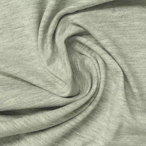 Light Grey Heathered-Marl Jersey Knit